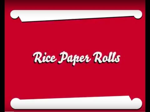 how to make Rice Paper Rolls You tube Video by Hakanoa Handmade
