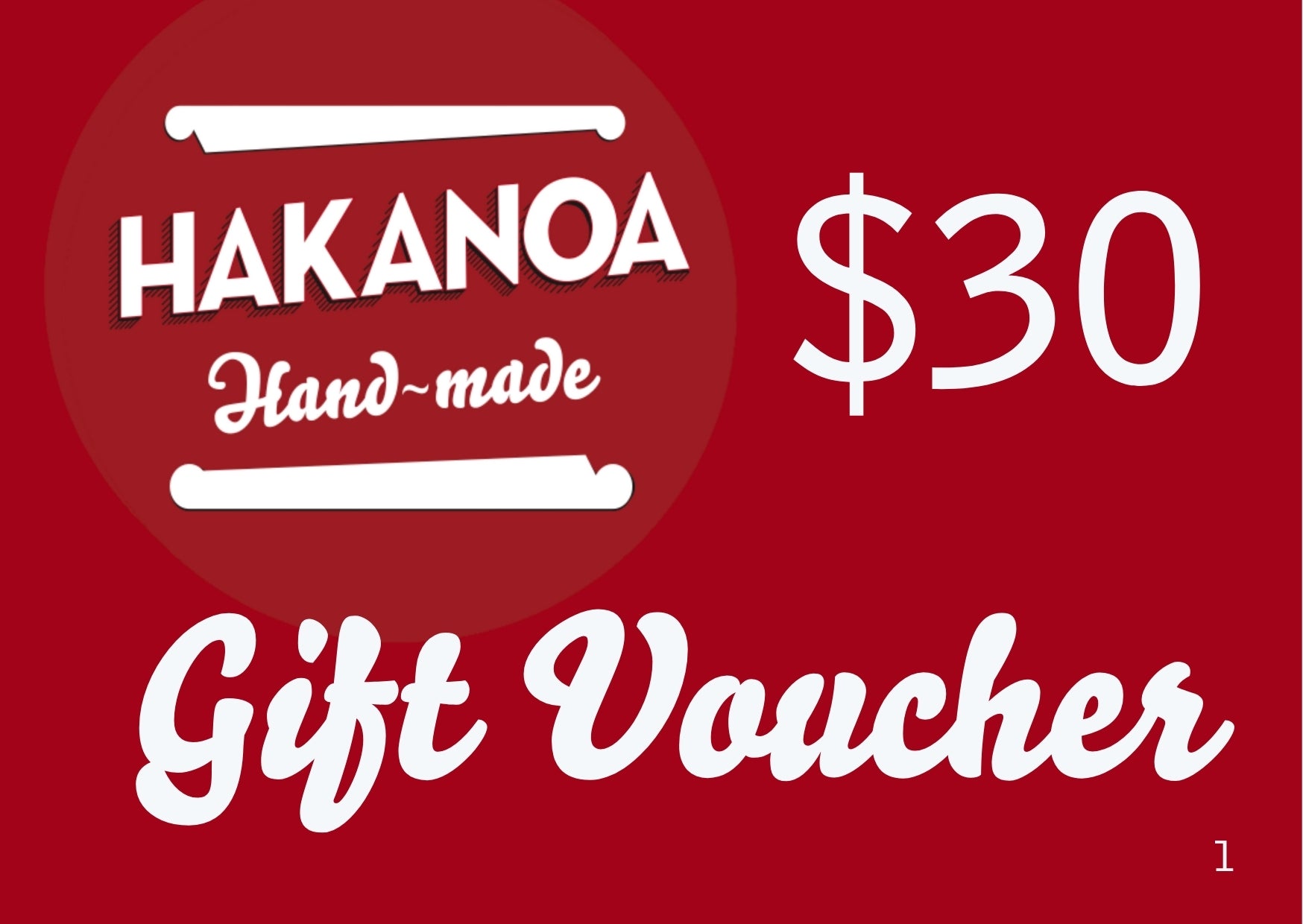 Hakanoa Handmade Gift Voucher $30