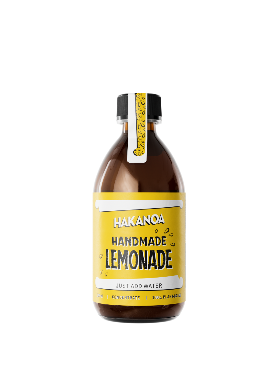 Bottle of Hakanon Handmade Lemonade on a white background